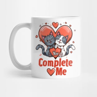You Complete Me V2: Pop Art Orange Love-Cartoon! Mug